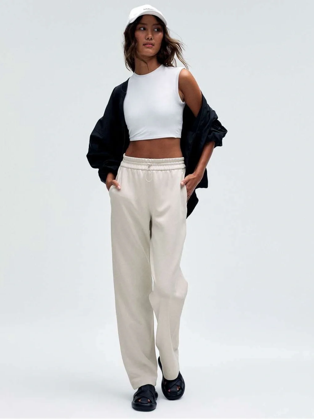 Lululemon Softstreme High-Rise Pant Sz 12 Bone beige